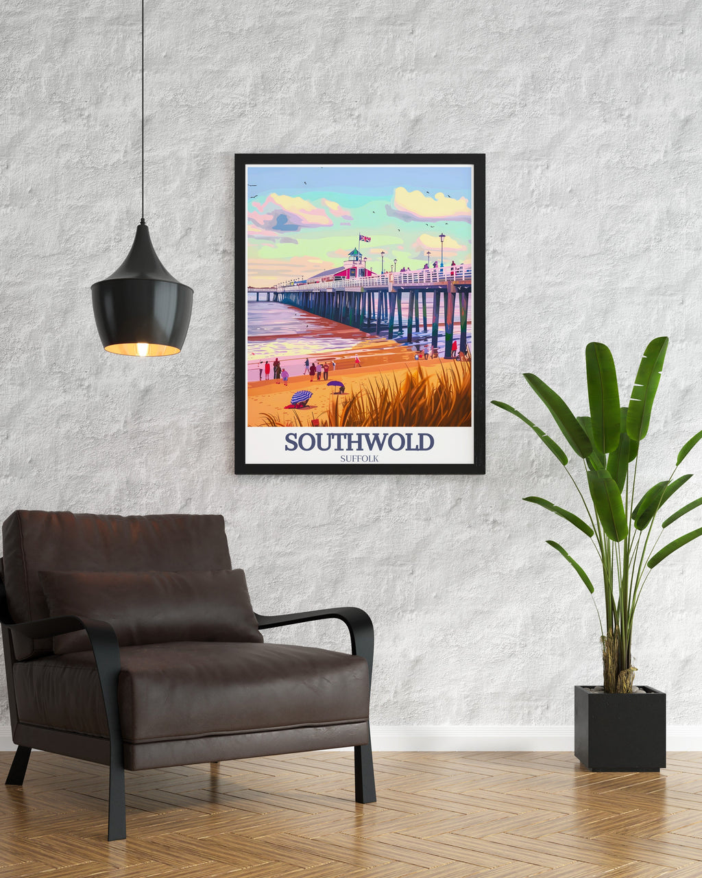 Southwold  Posters - Southwold Pier and North Sea  Art - Suffolk  Home Decor-2