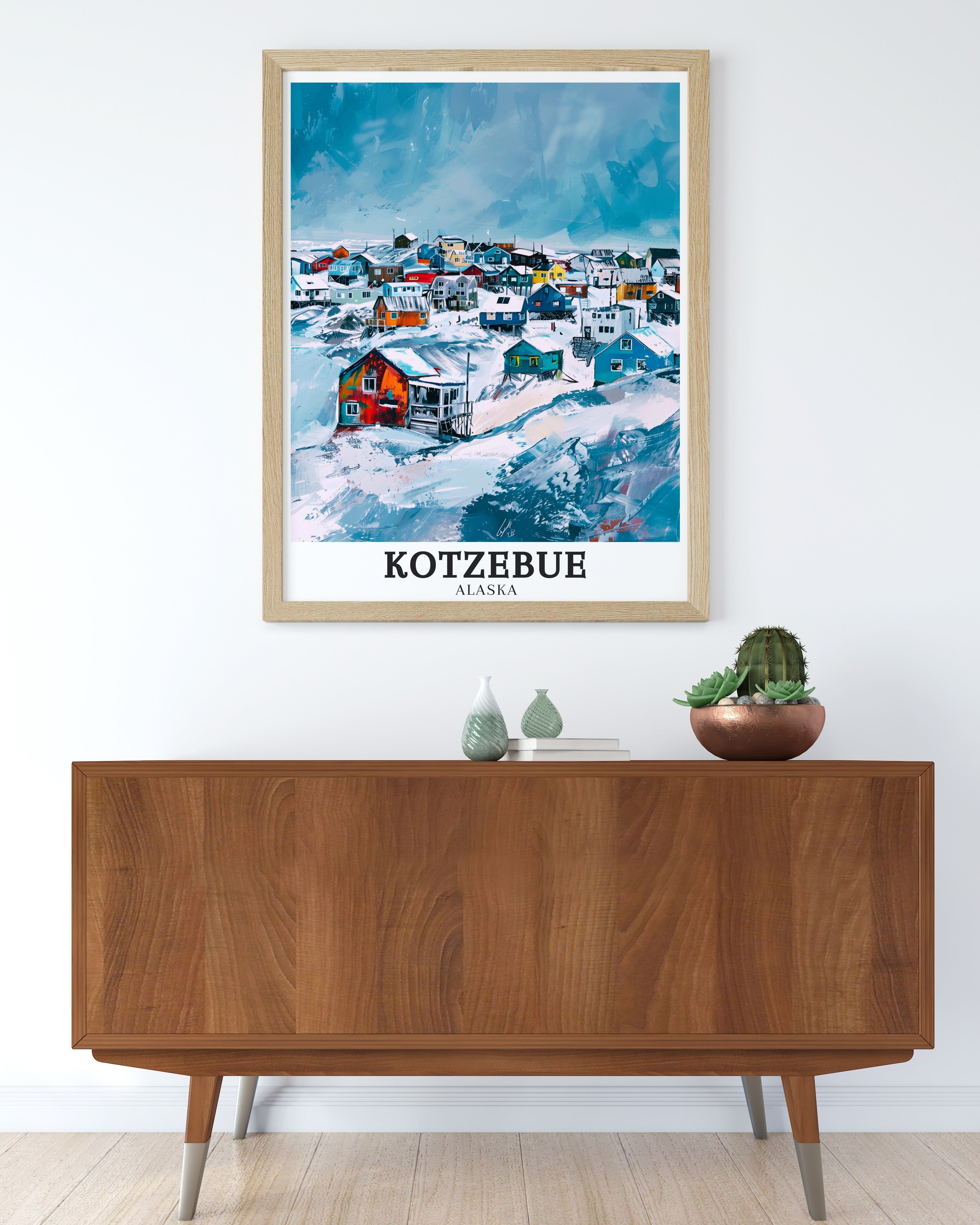 Kotzebue Travel Print - QikiqtaÄ¡ruk Wall Decor - Baldwin Peninsula Home Decor - Baldwin Peninsula Wall Print-4
