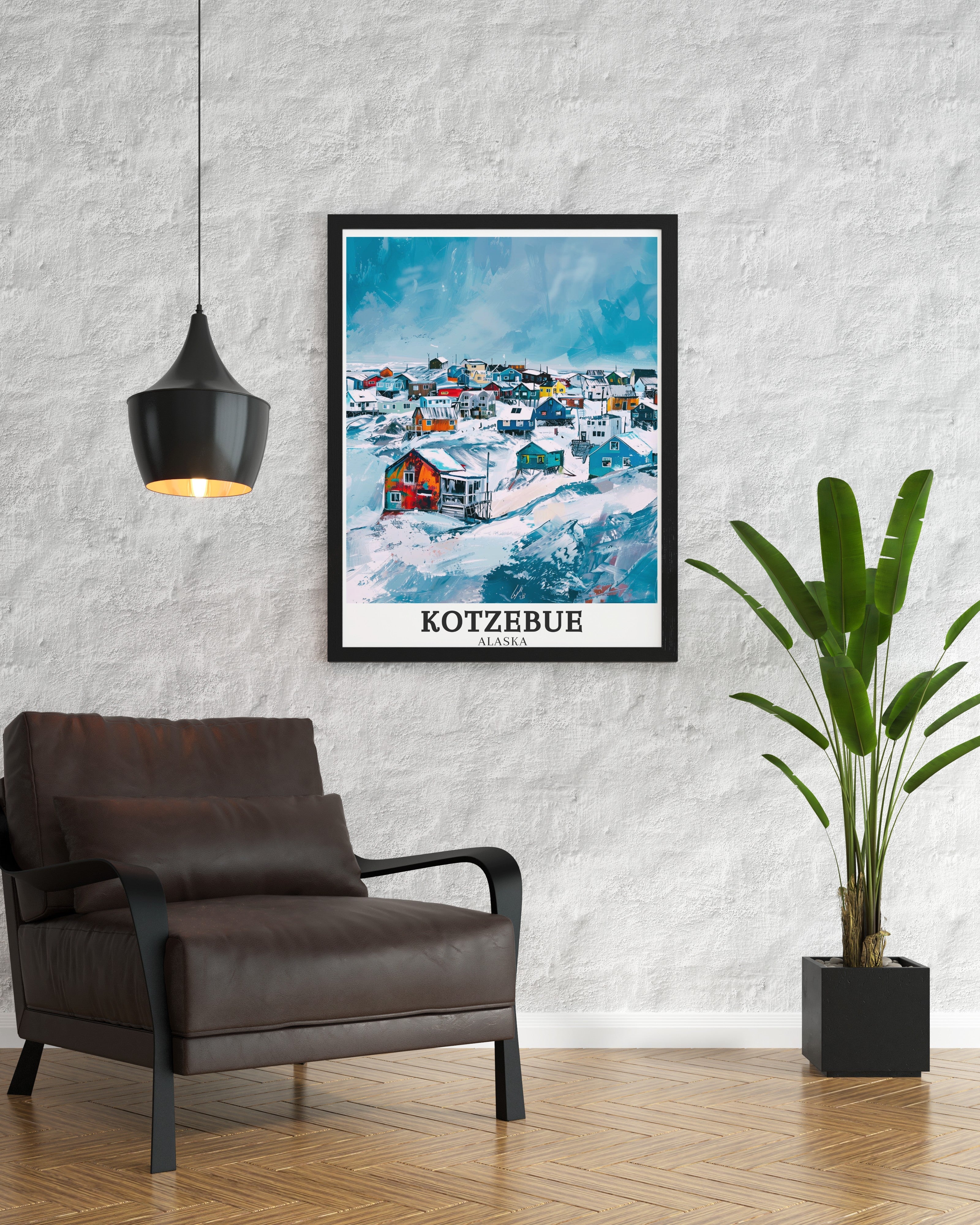 Kotzebue Travel Print - QikiqtaÄ¡ruk Wall Decor - Baldwin Peninsula Home Decor - Baldwin Peninsula Wall Print-3