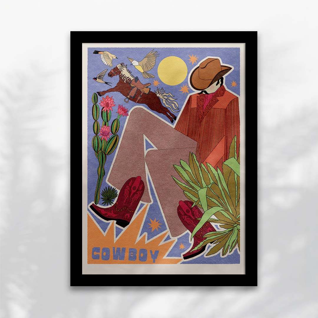 Cowboy Art Print-6