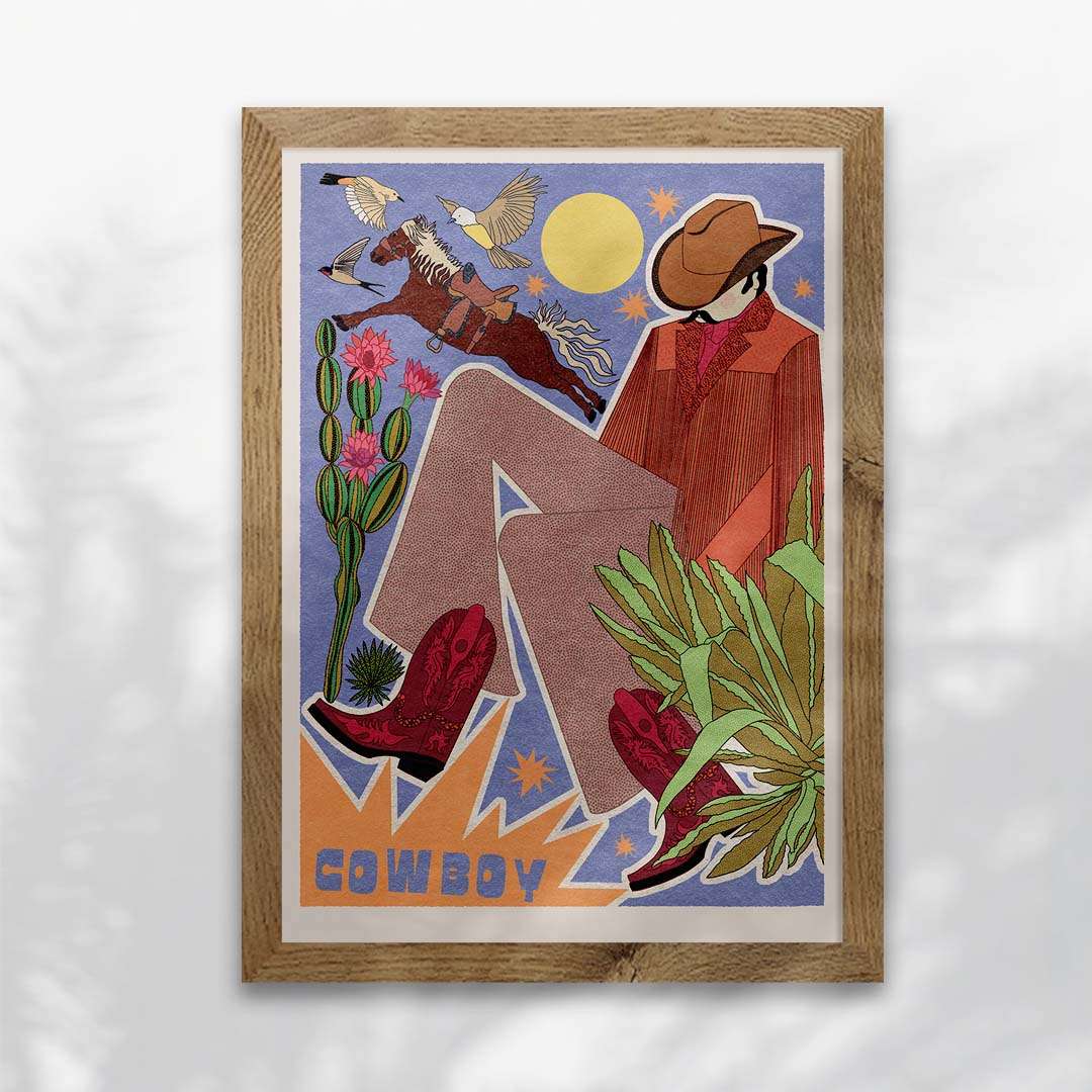 Cowboy Art Print-5