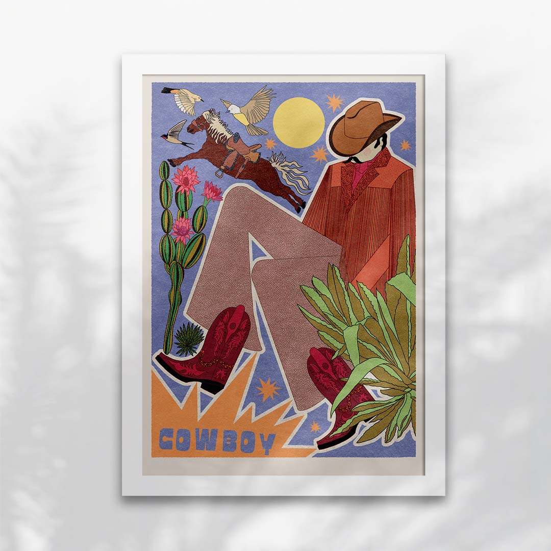 Cowboy Art Print-7
