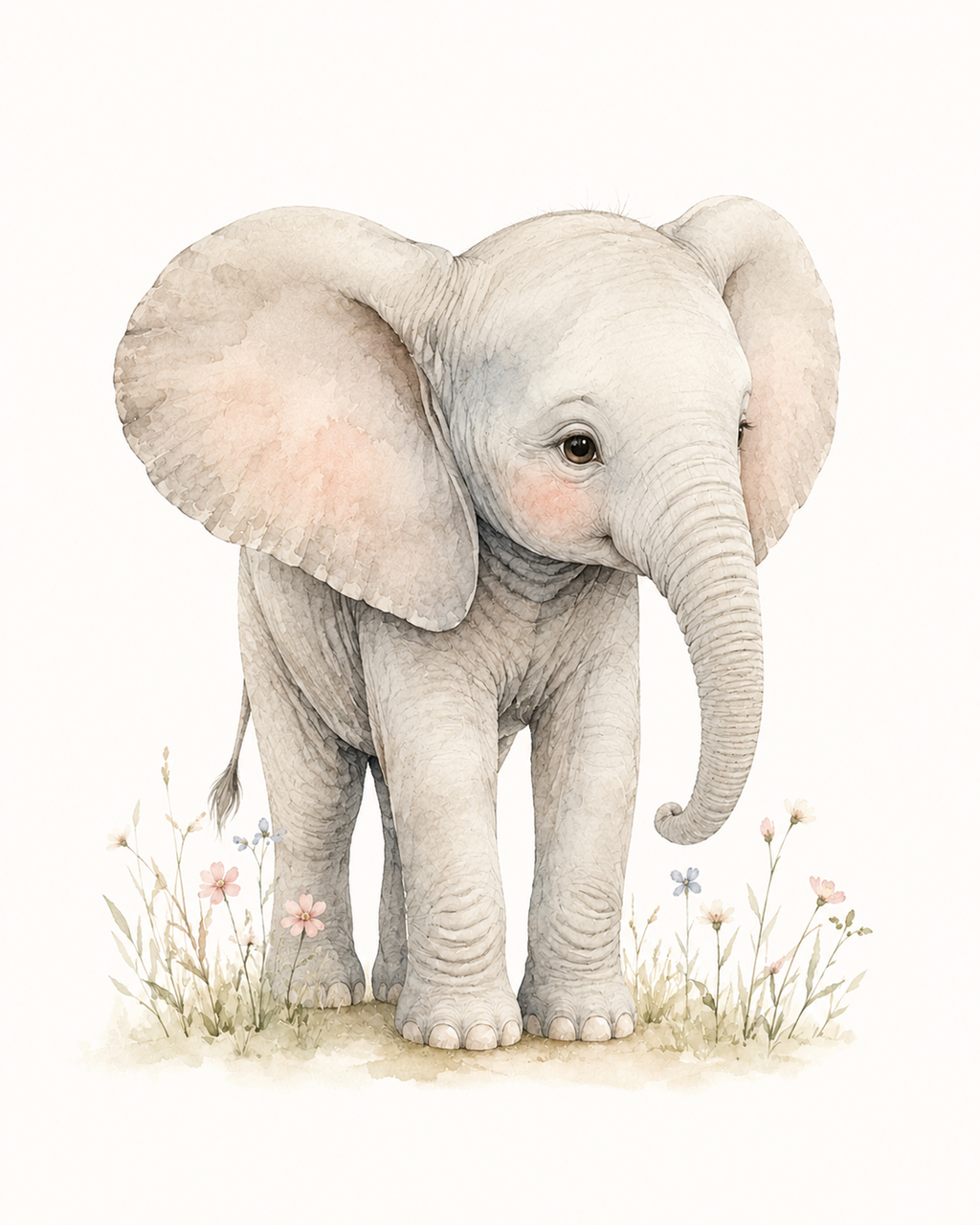 Nursery Animal Wall Art Print Set | Cute Baby Room Prints (Digital)