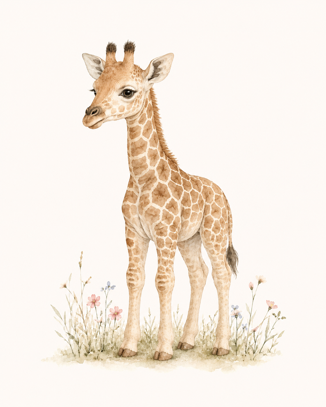 Nursery Animal Wall Art Print Set | Cute Baby Room Prints (Digital)