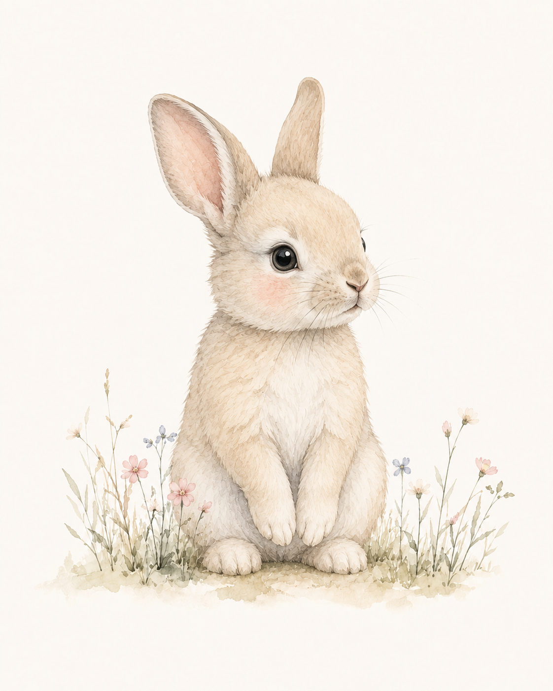 Nursery Animal Wall Art Print Set | Cute Baby Room Prints (Digital)