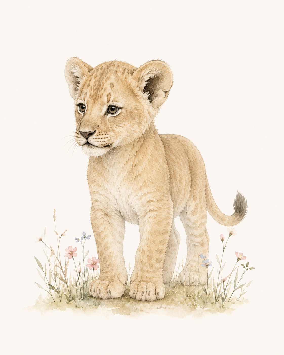 Nursery Animal Wall Art Print Set | Cute Baby Room Prints (Digital)