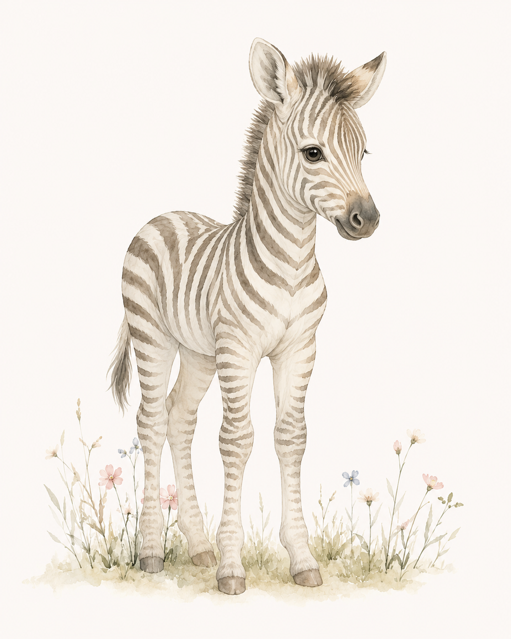 Nursery Animal Wall Art Print Set | Cute Baby Room Prints (Digital)
