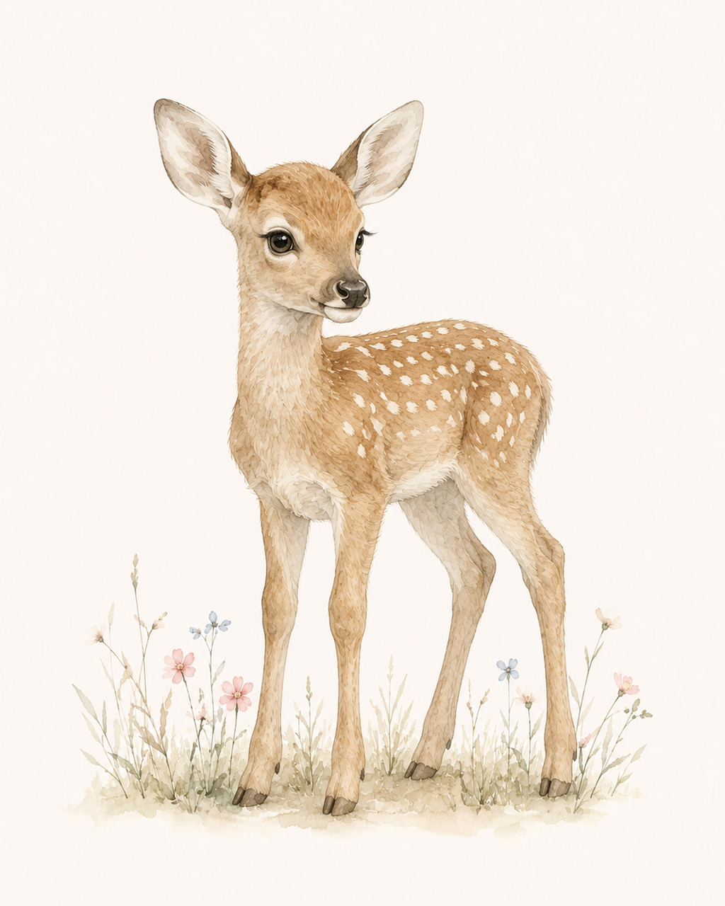 Nursery Animal Wall Art Print Set | Cute Baby Room Prints (Digital)