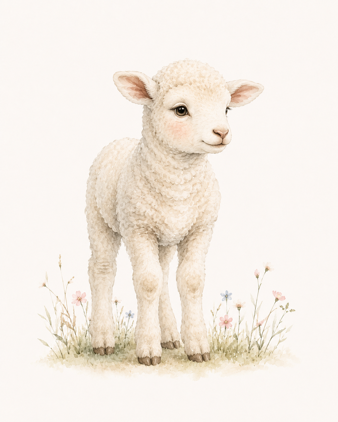 Nursery Animal Wall Art Print Set | Cute Baby Room Prints (Digital)