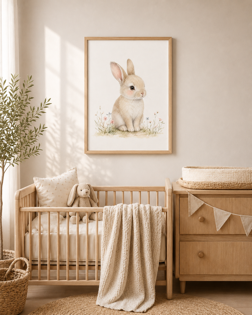 Nursery Animal Wall Art Print Set | Cute Baby Room Prints (Digital)