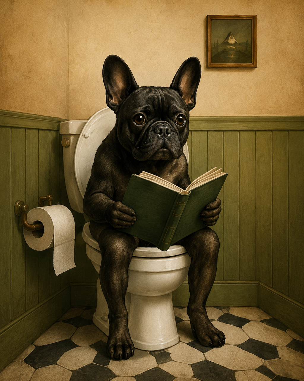 Funny Animal Toilet Print Set | Bathroom Wall Art | Quirky Animal Bathroom Decor | Farmhouse Guest Toilet Prints (Digital)