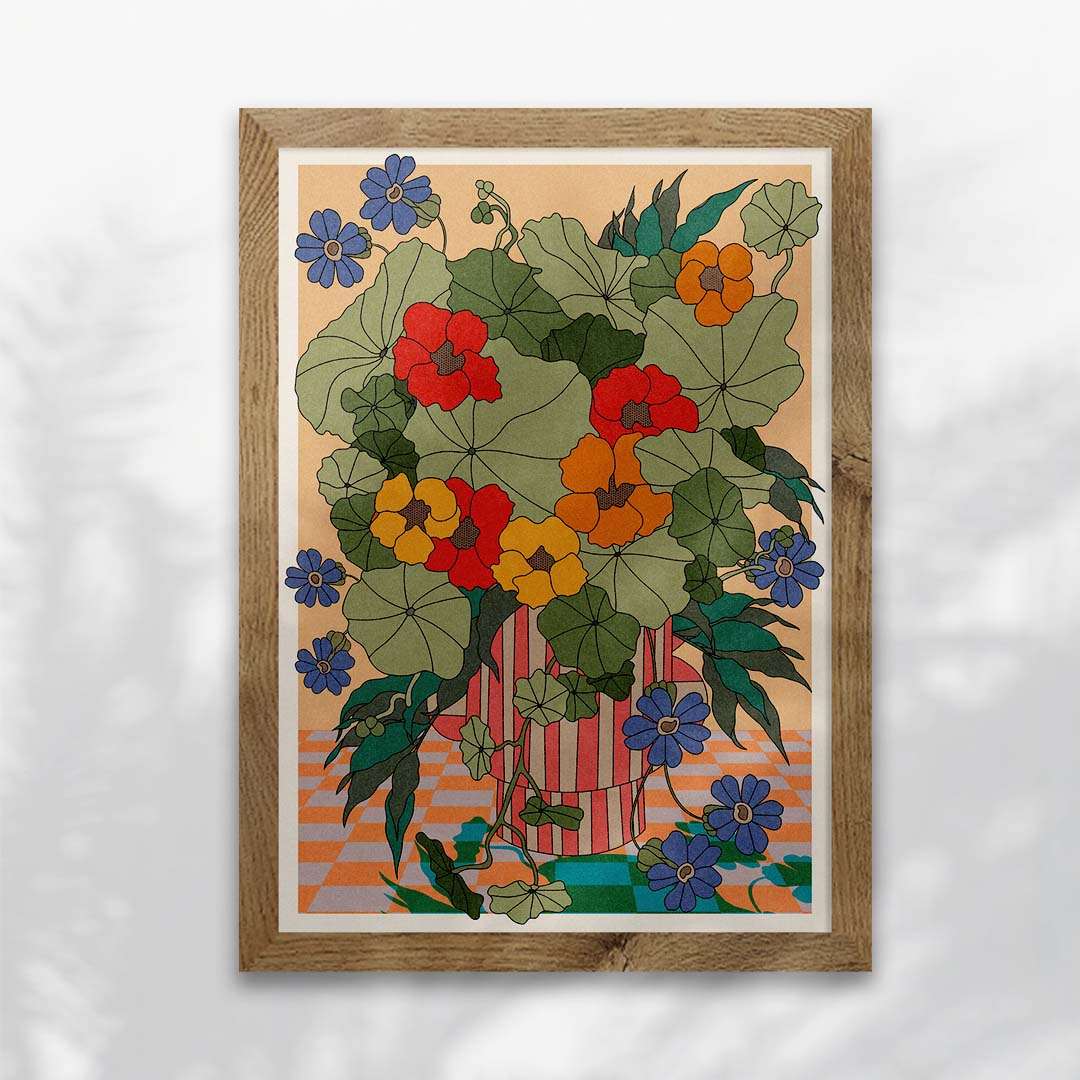 Nasturtiums Plant Art Print-5