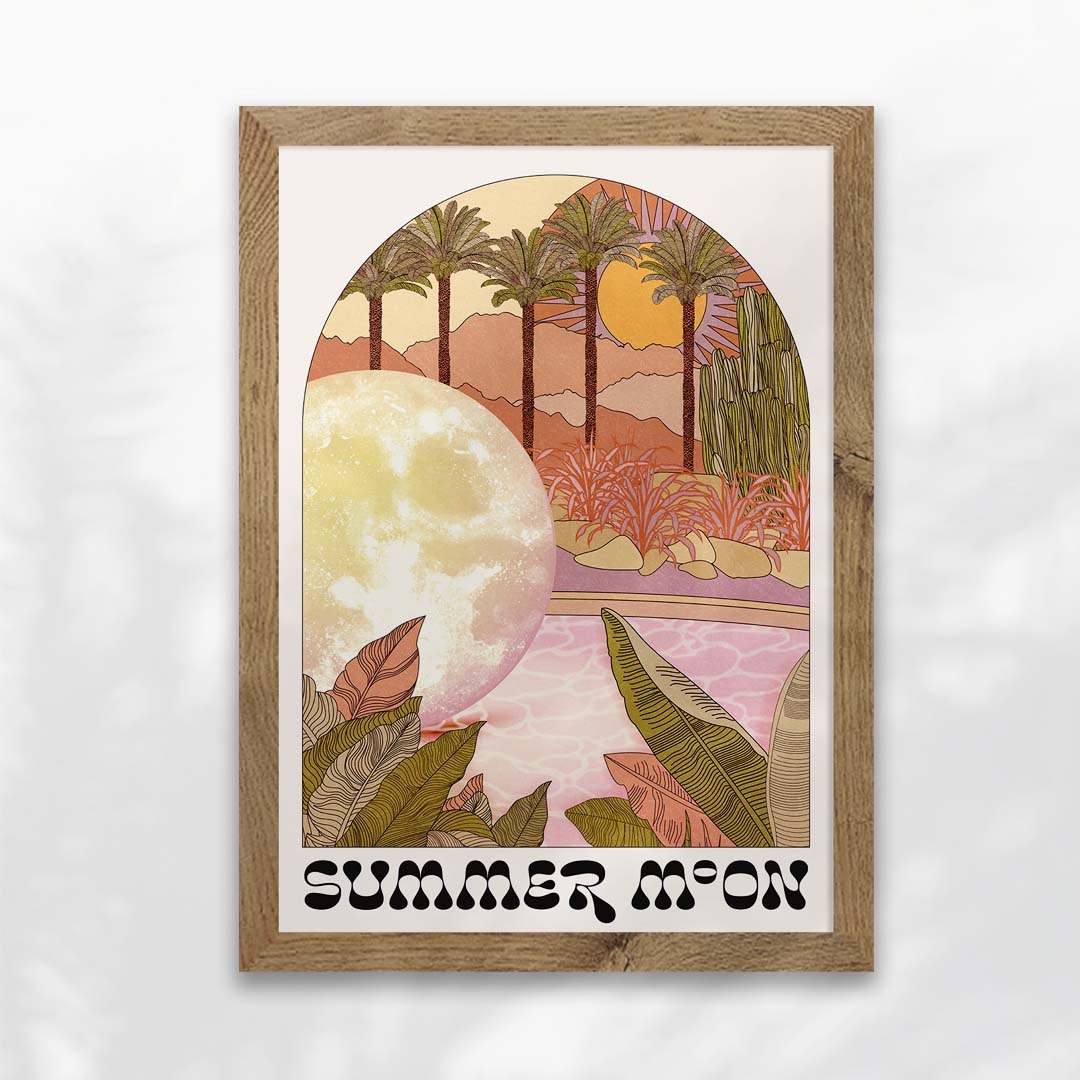 Summer Moon Art Print-8