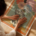 Floral Tiger Vase Art Print