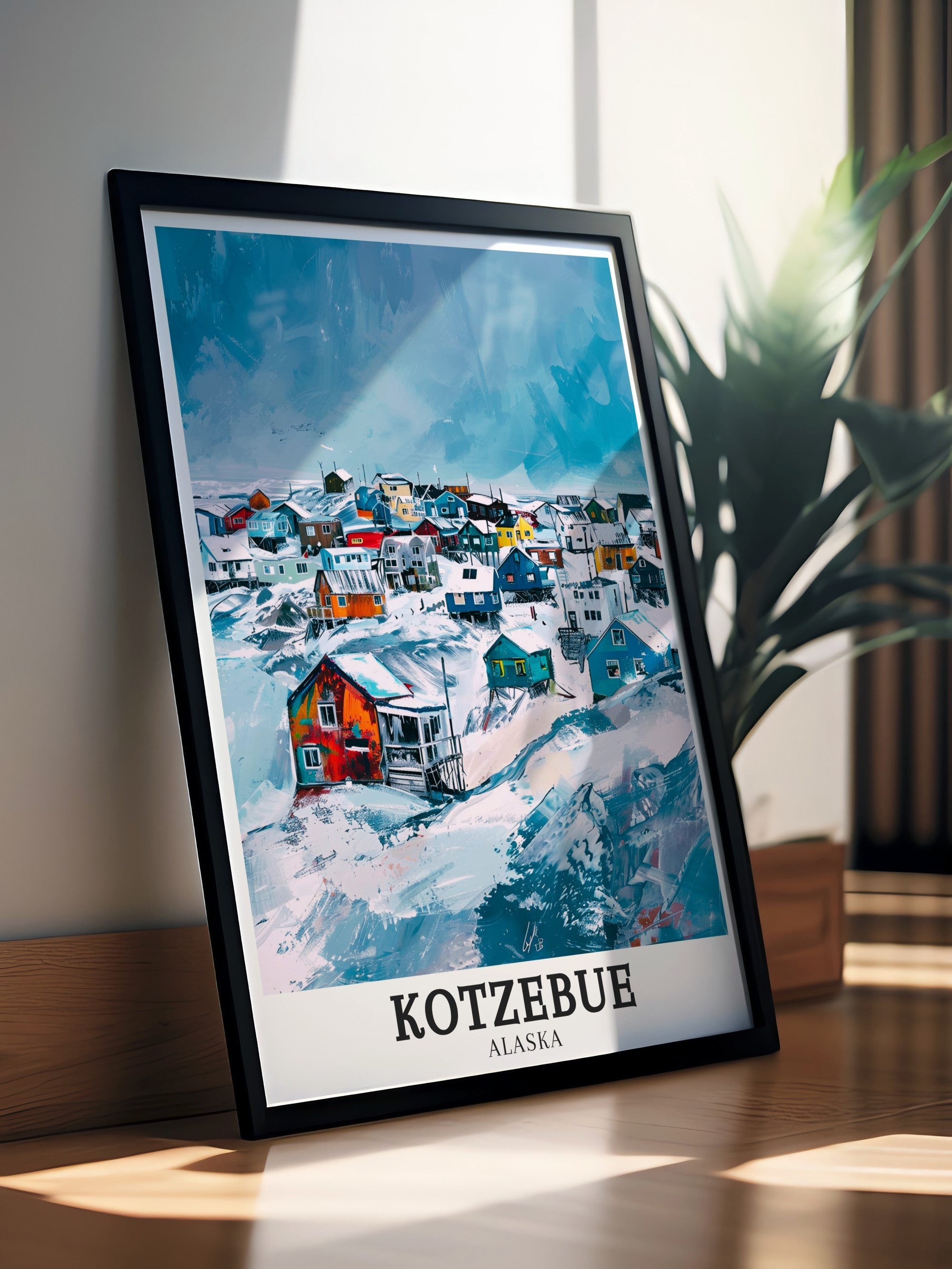 Kotzebue Travel Print - QikiqtaÄ¡ruk Wall Decor - Baldwin Peninsula Home Decor - Baldwin Peninsula Wall Print-2