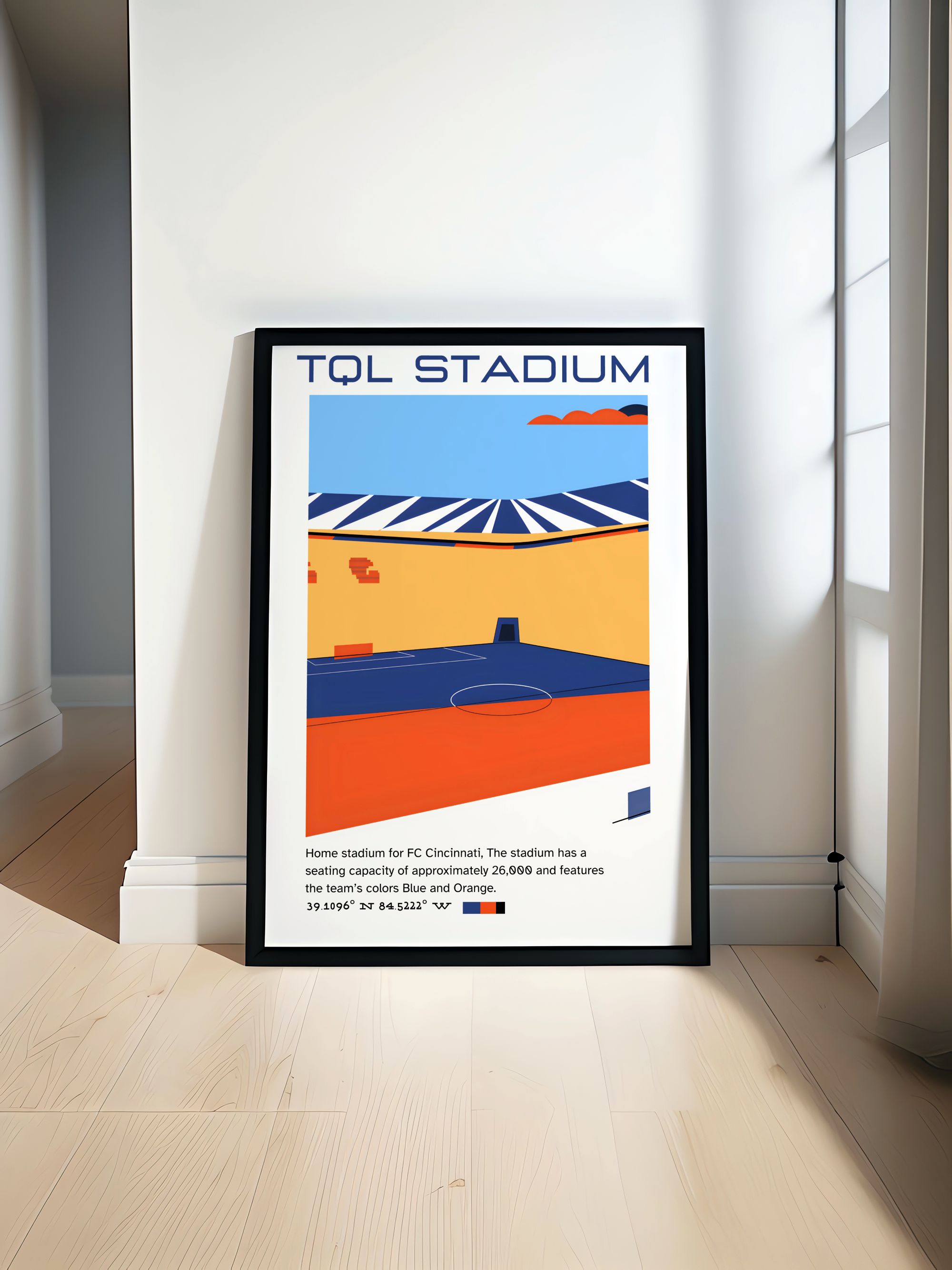 TQL Stadium   Art - FC Cincinnati   Travel Posters - TQL Stadium Perfect Wall Decor-0