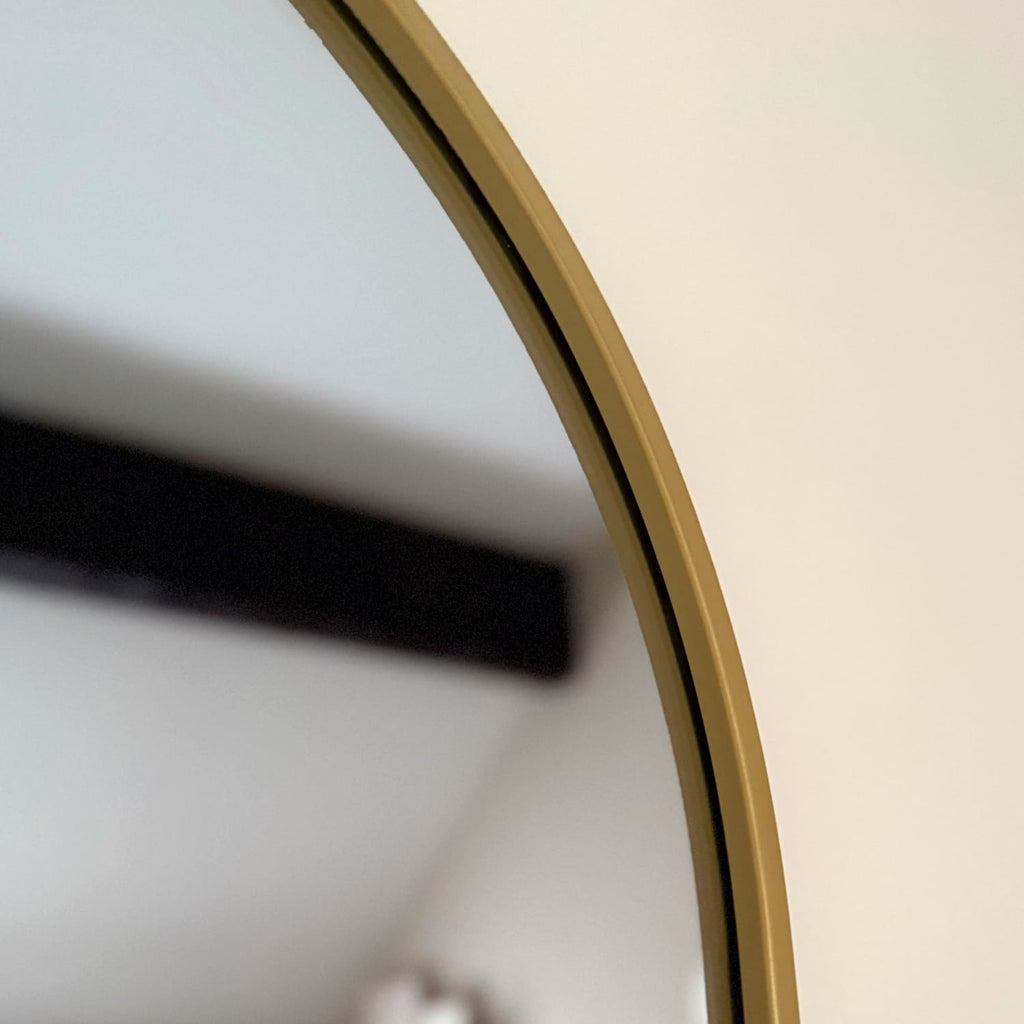 Emi - Full Length Gold Metal Runway Oval Mirror - 150cm x 60cm-2
