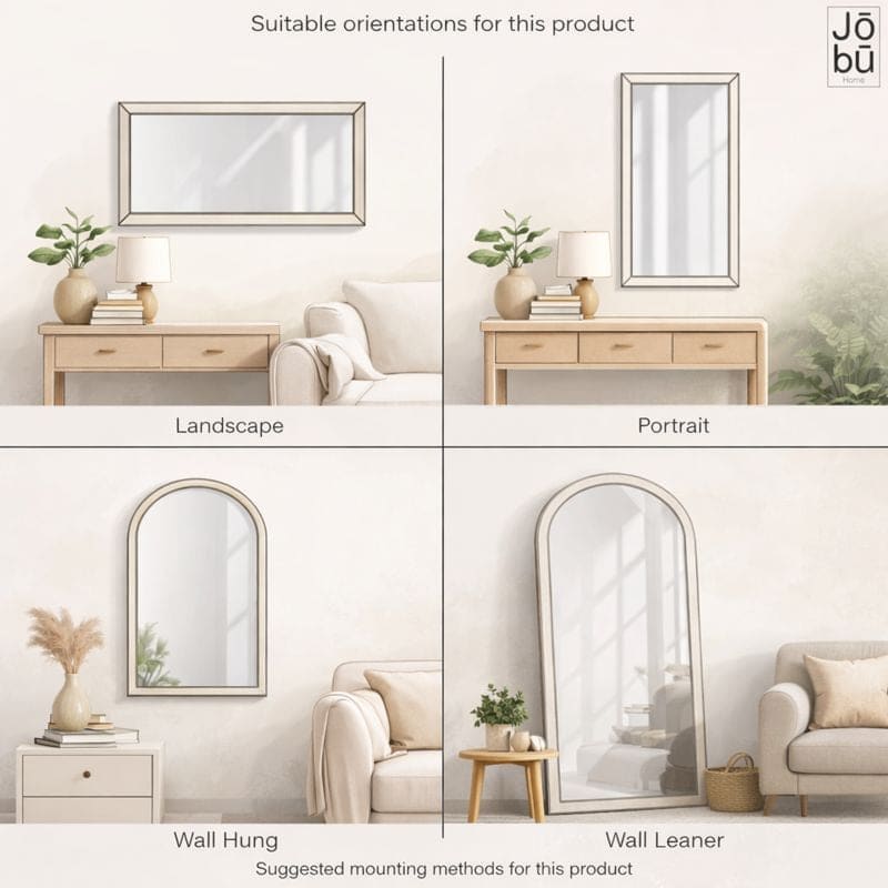 Emi - Gold Metal Runway Oval Mirror - 120cm x 40cm-4