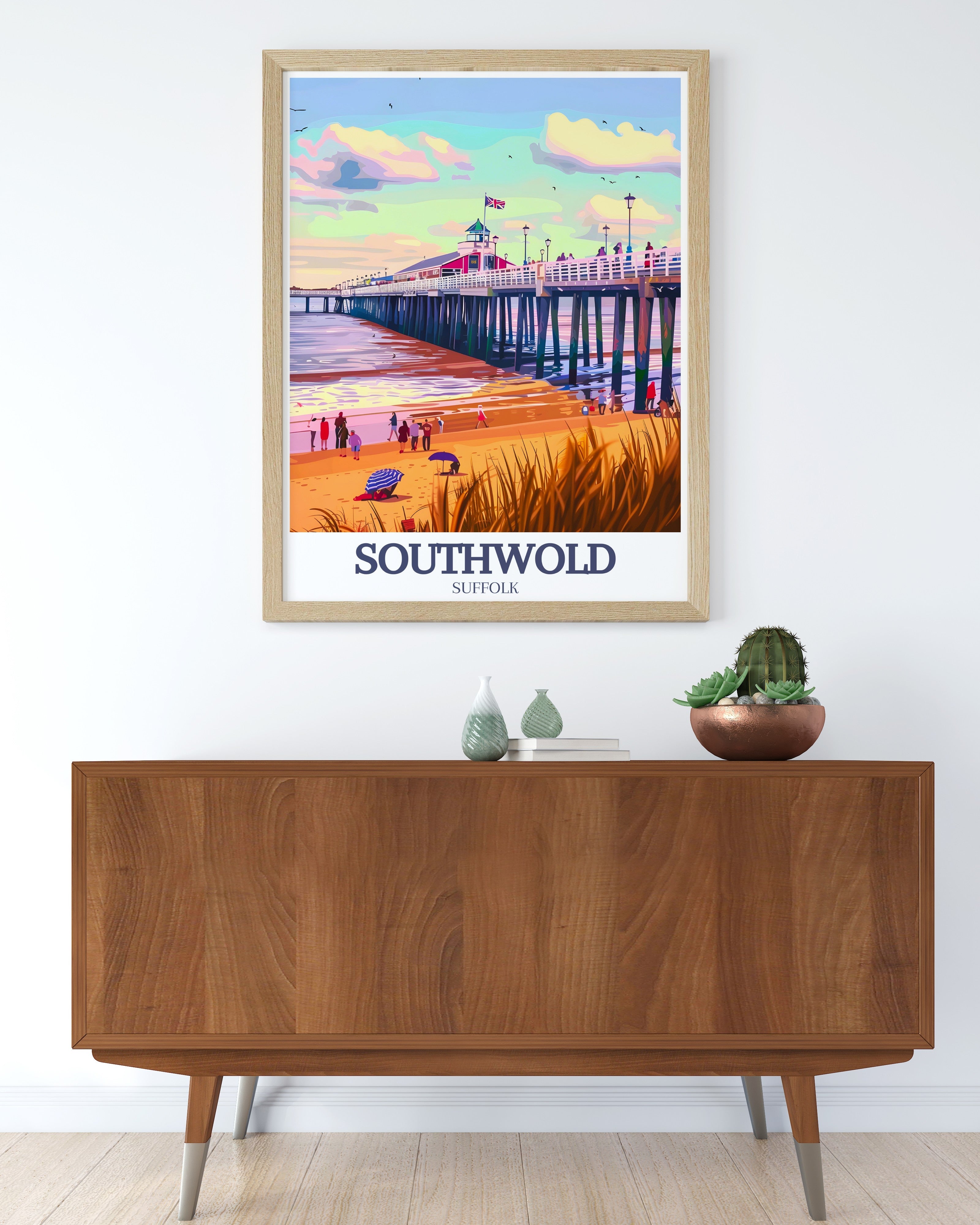 Southwold  Posters - Southwold Pier and North Sea  Art - Suffolk  Home Decor-4