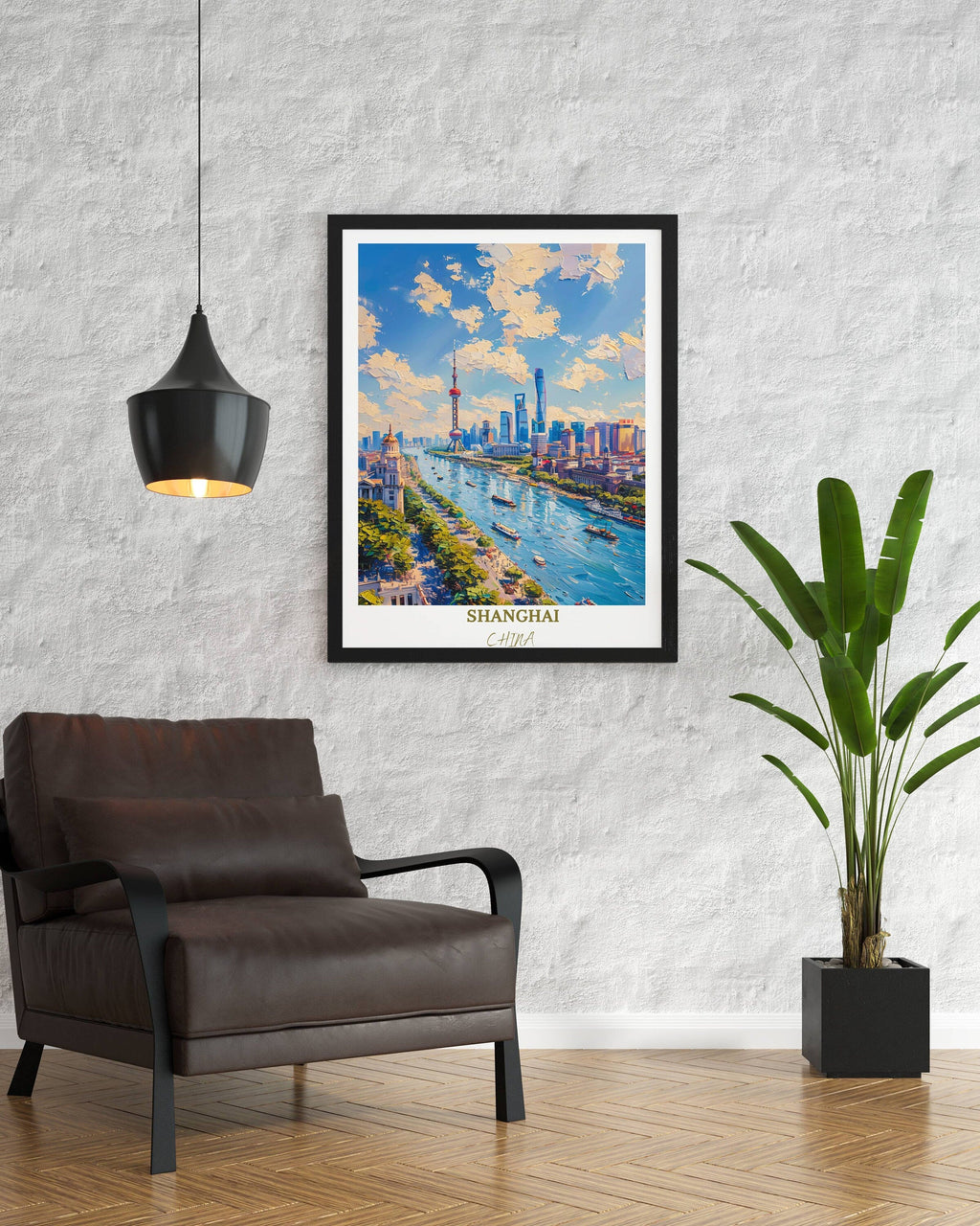 Shanghai Travel Print Wall Decor The Bund Travel Print Art Print Shanghai Wall Hanging Home Décor Gift Shanghai Art Lovers China-2