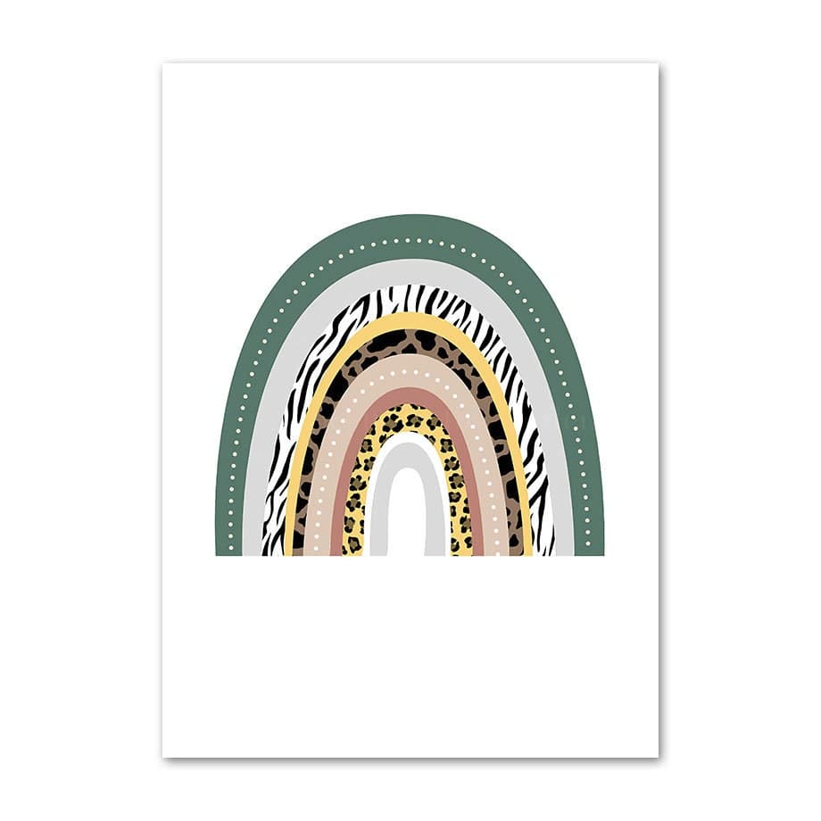 Poster Kinderzimmer Tiere Dschungel Wald · Name Personalisiert · Kinderzimmer Bilder · Wand Deko · Kunst Druck · Deko Print · ohne Rahmen-2
