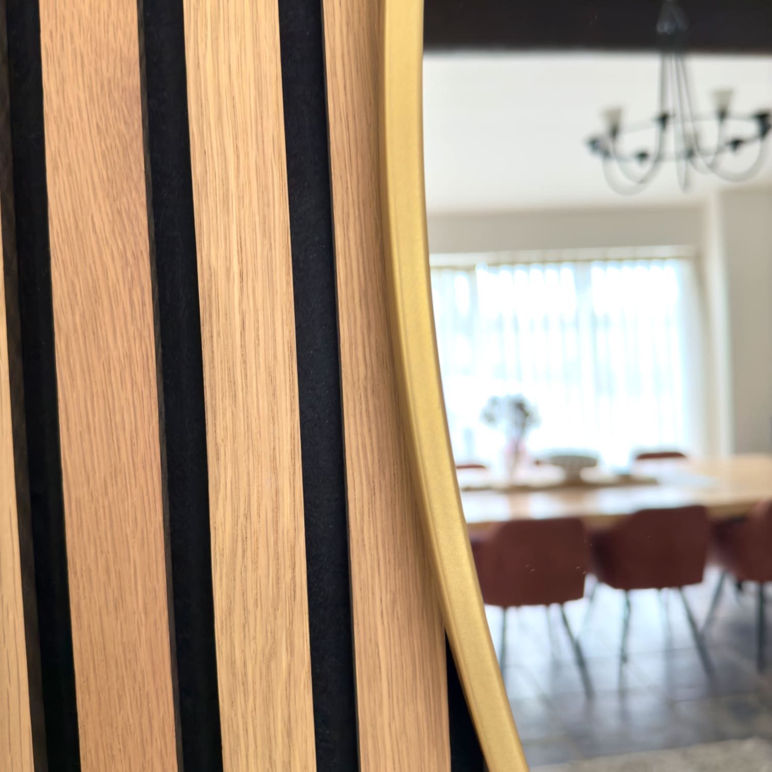 Rei - Extra Large Round Gold Metal Circle Mirror - 120cm x 120cm-4