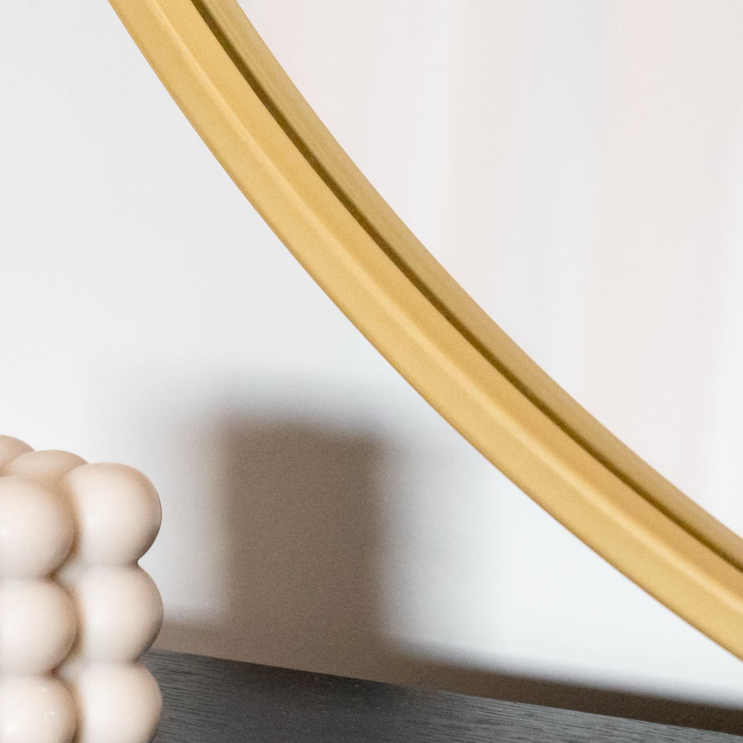 Rei - Round Gold Metal Circle Mirror - 70cm x 70cm-3