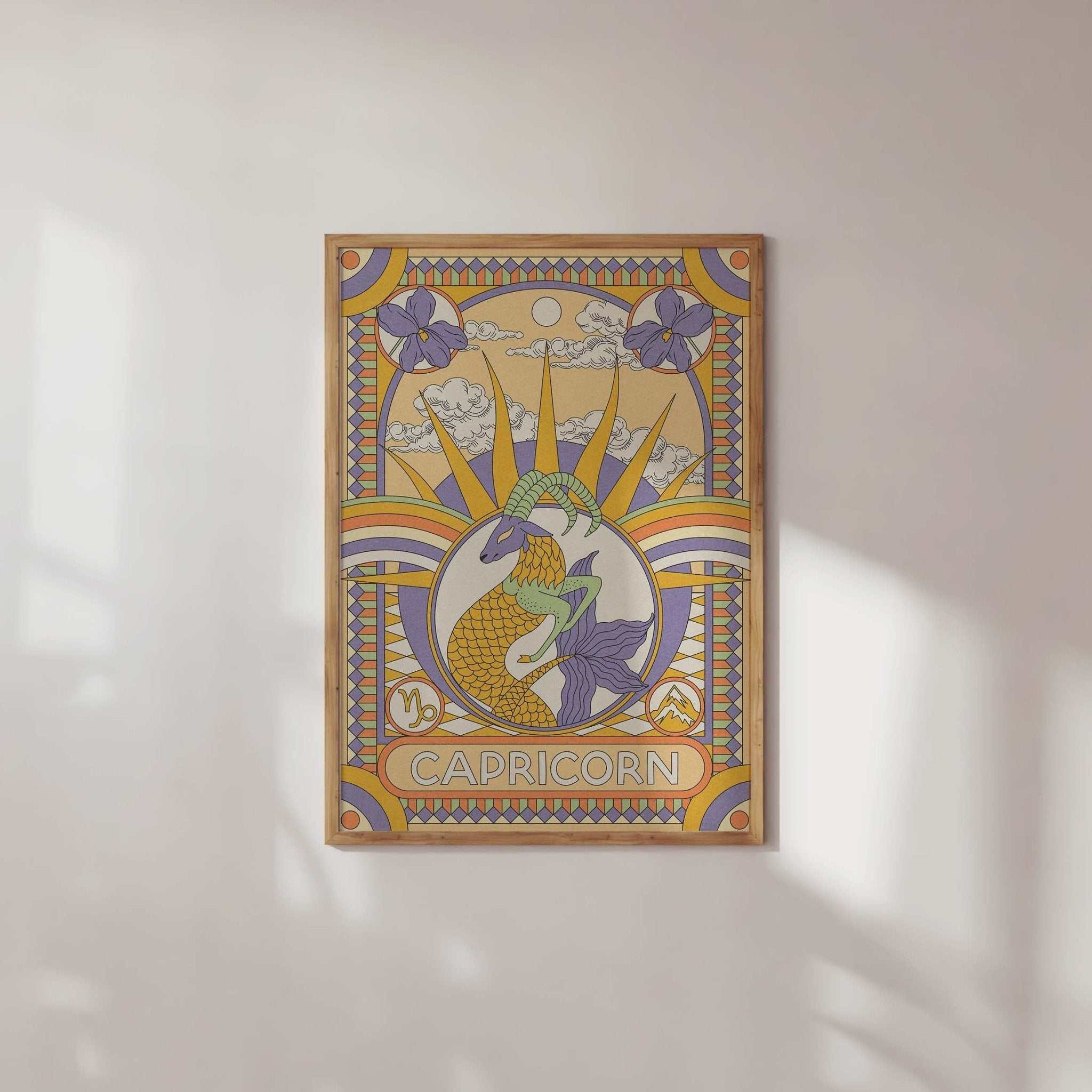 Star Sign Zodiac Celestial Art Print - All 12 Signs Available