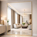 Takara - Full Length Gold Metal Rectangle Mirror - 200cm x 150cm-0