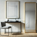 Takara - Full Length Gold Metal Rectangle Mirror - 150cm x 60cm-0