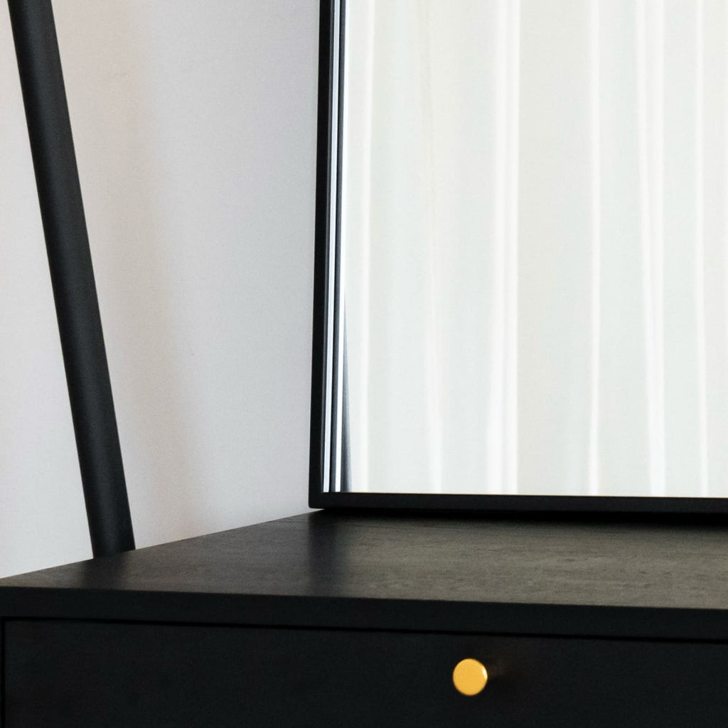 Yoko - Black Metal Gentle Arch Mirror - 95cm x 120cm-1