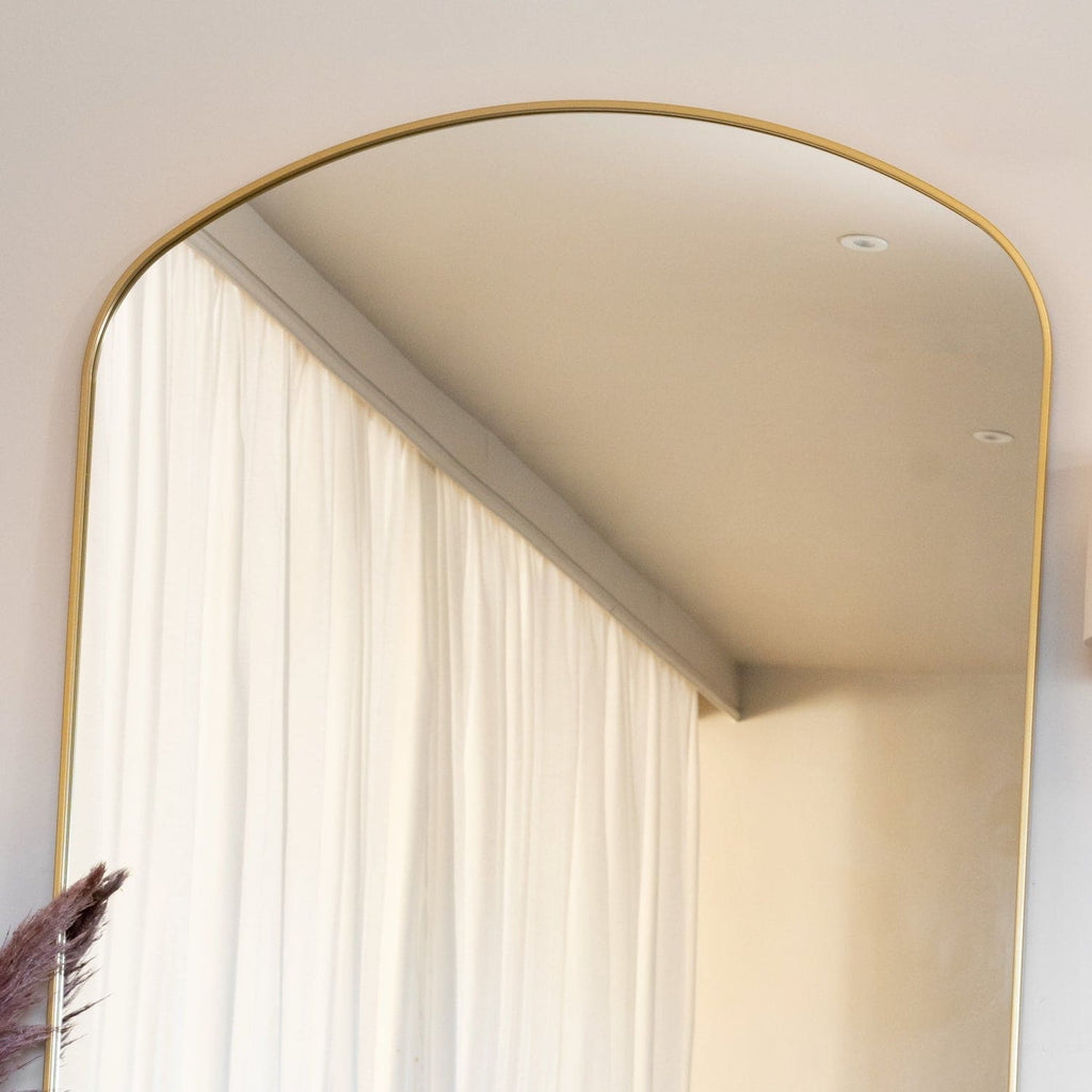 Yoko - Gold Metal Gentle Arch Mirror - 180cm x 105cm.-4