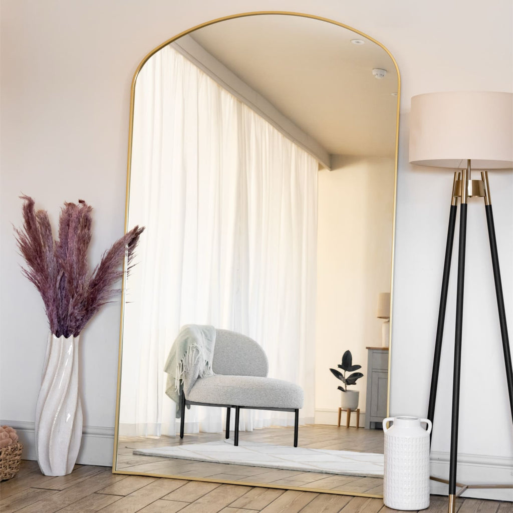 Yoko - Gold Metal Gentle Arch Mirror - 200cm x 120cm-0